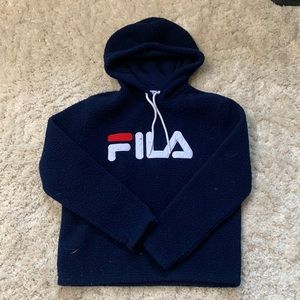 Fila Women's Josephine Sherpa Crop Hoodie